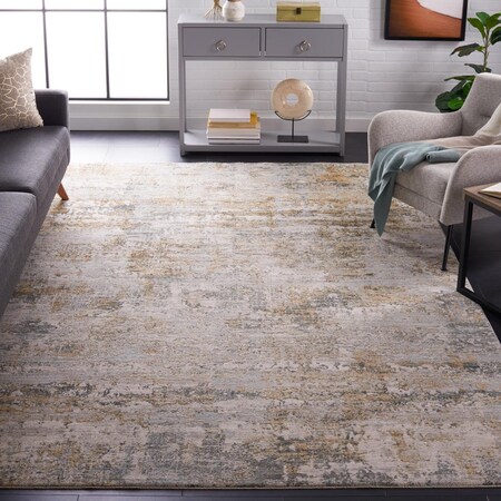 Safavieh 6 ft.7 in. x 6 ft. 7 in. Adrianna Square Area Rug Blue & Gold ADN200N-7SQ